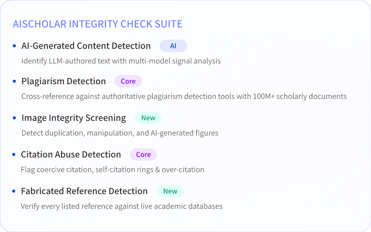 AiScholar Integrity Check Suite